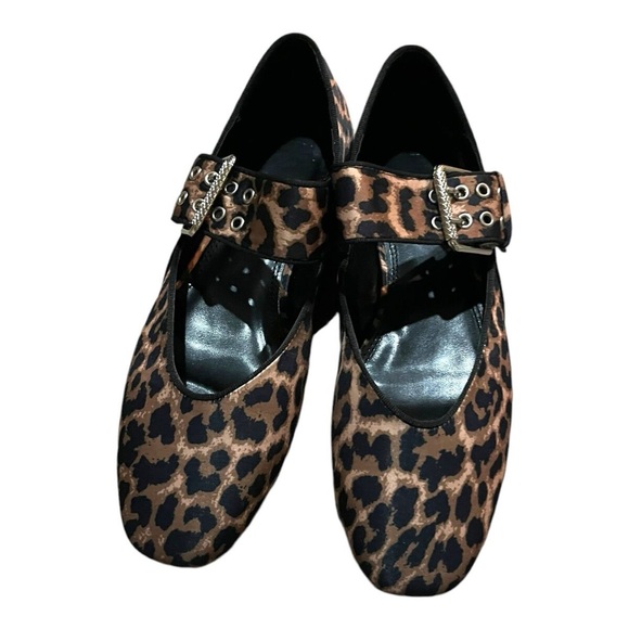 Women Shoes Animal Leopard Print Ballet Flats Round Toe Slip On6/8/8.5/9/9.5 NEW - Picture 4 of 6